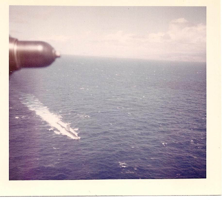 NAS Barbers Point Aug 1965 sub off Ohahu