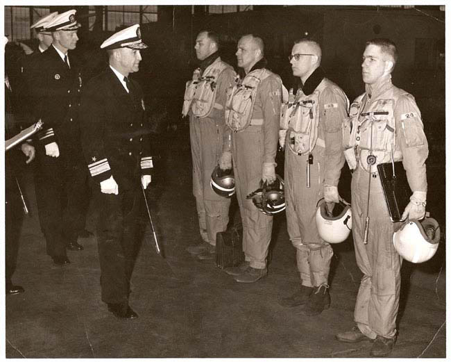 VS-891 Admiral's Inspection 1962 My crew in flight suits